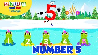 All about number 5! | Sing along | Akili \u0026 Me #kidssongs #countingforkids