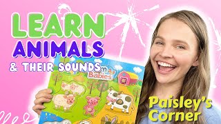Learn Animals & Their Sounds | Best Toddler Learning Video | Toddler Speech | First Words