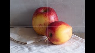 Friday Live: Apples oil painting demonstration: How to paint light and shadow in two colours