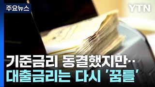 기준금리 동결했지만...대출금리 다시 '꿈틀' / YTN