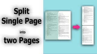 How to Split PDF pages in half using Sejda