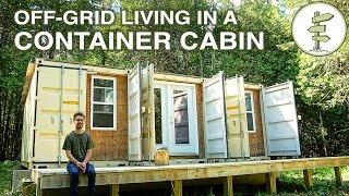 Living Off-Grid in a Self-Built 20ft Shipping Container Mobile Home