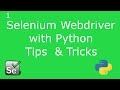 1. Selenium Webdriver With Python - Generating an HTML Tests Report