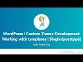 Custom Post Type Templates in WordPress – Full Control with single-post-type.html + Layout Tips!
