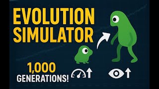 How Virtual Creatures Evolved Over 1,000 Generations - Evolution Simulation Explained!