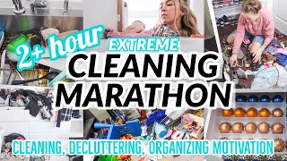 EXTREME CLEAN WITH ME MARATHON | OVER 2 HOURS OF CLEANING MOTIVATION | SUPER LONG SPEED CLEANING