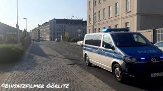 2x HGruKw des Einsatzzug der Polizei Görlitz auf Einsatzfahrt