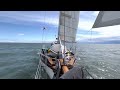 the crow from the bowsprit in georgia strait ingrid 38 pilothouse cutter