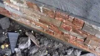 How to level for building 40mm stone cladding/panel.MOV