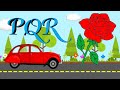 Cartoon for kids learning alphabet PQR, educational video for kids