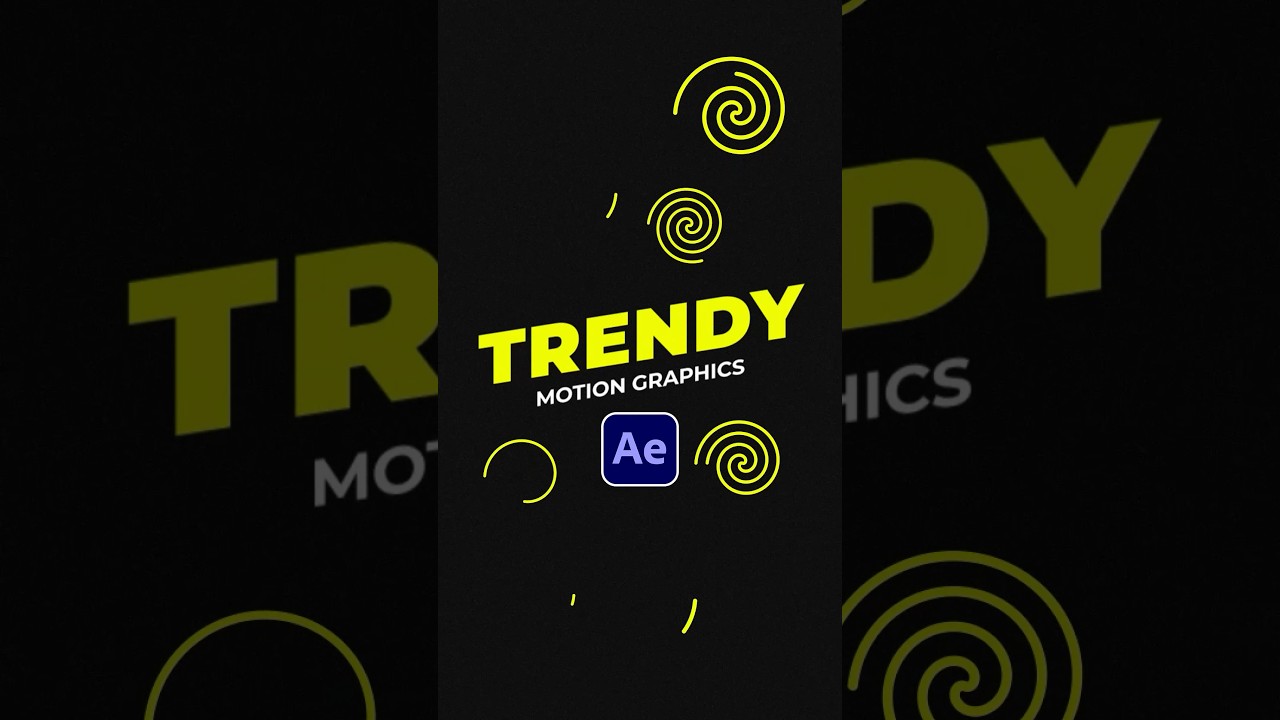 Create Trendy Motion Graphics In After Effects #tutorial - YouTube