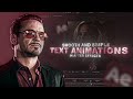 Smooth Text Animations Tutorial | After Effects Tutorial [ Free Text Animations Presets ]