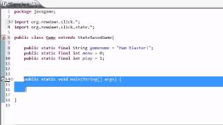 Java Game Development with Slick - 4 - Beginning the Coding