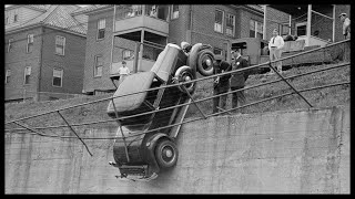Stunning vintage photos of car wrecks from the days before seat belts and airbags, 1930s