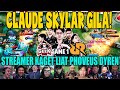 CLAUDE SKYLAR GILA! REACTION STREAMER PHOVEUS DYREN ALIEN! RRQ VS GEEK MATCH 1 MPL SEASON 14