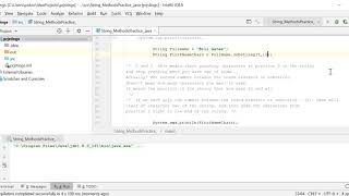 Java substring Method demo