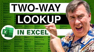 Excel Two Way Lookup Three Ways - Episode 2443