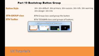 Part 19 Bootstrap Button Group