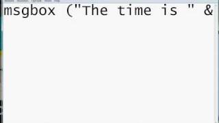 VBScript The time box