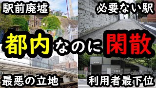 東京23区で利用者が最も少ない駅はどこなのか？