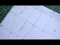 Detailed process for creating a pant pattern (Pattern Drafting Tutorial - at 1/5th scale!)