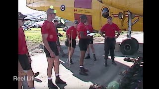 1996 Canadian Armed Forces Parachute Team, the Sky Hawks, jump at Vernon CTC, Vernon, BC