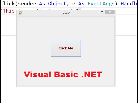 Create a Simple Visual Basic Application in Visual Studio 2015 Create a Simple Visual Basic Application in Visual Studio 2015
