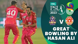 Great Bowling By Hasan Ali | Quetta Gladiators vs Islamabad United | Match 13 | HBL PSL 8 | MI2T