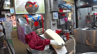 台湾｜職人技を持つ刀削麵ロボット Amazing Sliced Noodles Robot.Toshomen Machine in Taiwan