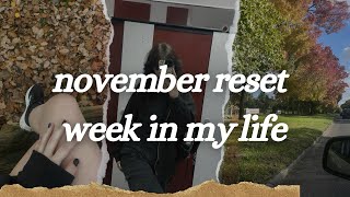 NOVEMBER RESET : week in my life || running , shopping , cafes and more