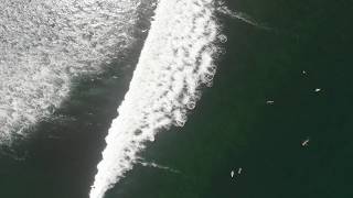 Drone footage - Costa Rica, Playa Pavones, surfing