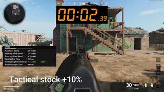 AK74U aim down walking speed comparison Cod Cold War