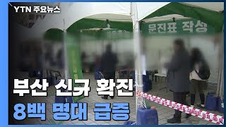 부산 신규 확진자 8백 명대 급증...비수도권 설 방역 '비상' / YTN