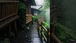 下雨声助眠冥想安眠：快速入眠良方，雨林乡村静谧之音，提高工作效率，深度治愈睡眠问题#ASMR#shortsvideo #shorts #sleepmusic #sleep #rainsounds