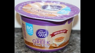 Dannon Light \u0026 Fit Crème Brulee Yogurt Review