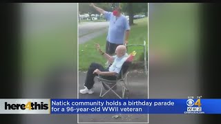 Natick Community Celebrates 96-Year-Old WWII Veteran's Birthday