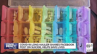 COVID-19 Long-Hauler shares Facebook post on suicide, helps save lives