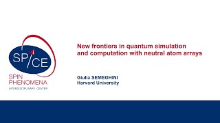 Talks - Non-Equilibrium Emergence in Quantum Design - Giulia SEMEGHINI, Harvard University