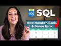 Master SQL Window Functions: ROW_NUMBER, RANK, and DENSE_RANK