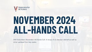 VAV November 2024 - All-Hands Call