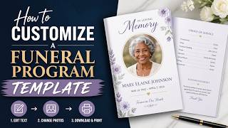 How to Customize a Funeral Program Template