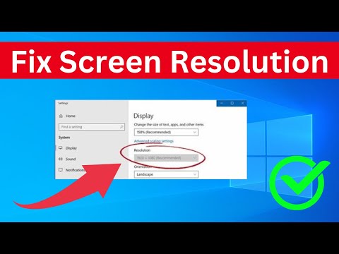 How To Fix Screen Resolution Problem Windows 10 | Solve Screen Resolution Problem (Easy Way)