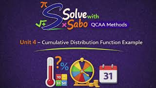 Cumulative Distribution Function Example 2 - Unit 4 Math Methods