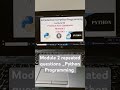 Module 2 |Important Questions |Python Programming 21EC643