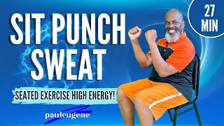 Sit, Punch, Sweat! 27-Minute Cardio Chair Boxing for Total Fitness