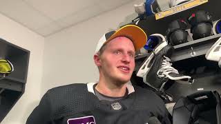 Jake Guentzel talks about ear injury, playing with Sidney Crosby in Vancouver