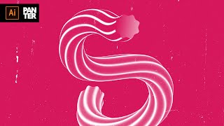 How to Blend Candy Cane Text Effect | Adobe Illustrator Tutorial