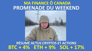 Résumé de la semaine cryptos et actions en promenade