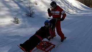 Sortie handiski sur le domaine skiable d'Isola 2000