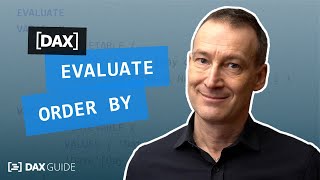 EVALUATE, ORDER BY - DAX Guide